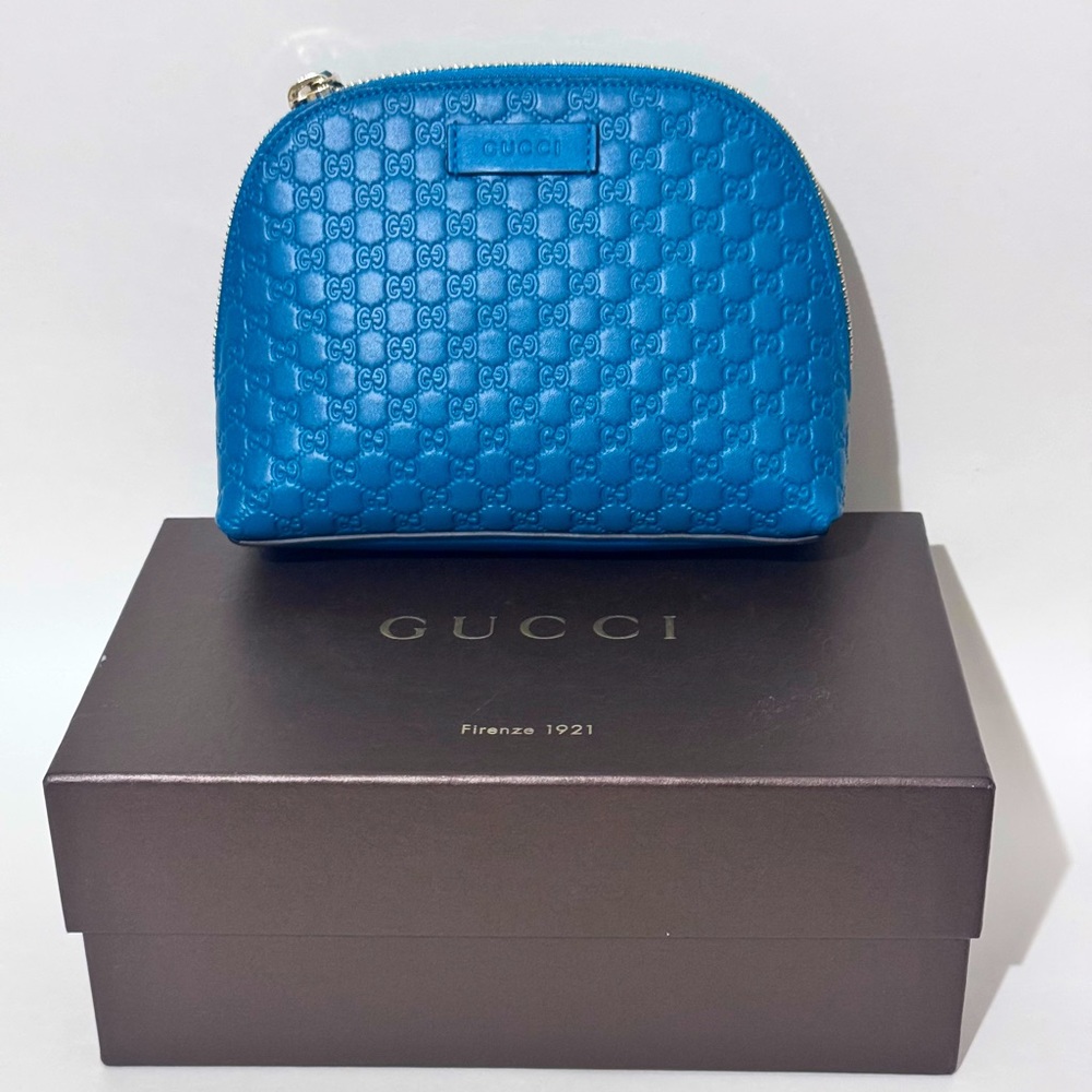 Gucci micro Guccissima cosmetic pouch / bag